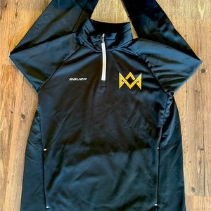 Bauer Black Zip Up Sweater